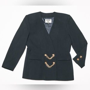 Jasper A.S.L Petite Wool Blazer Size 10P vintage 80s excellent condition